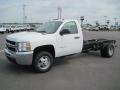 Summit White 2010 Chevrolet Silverado 3500HD Work Truck Regular Cab Chassis