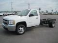 2010 Summit White Chevrolet Silverado 3500HD Work Truck Regular Cab Chassis  photo #1