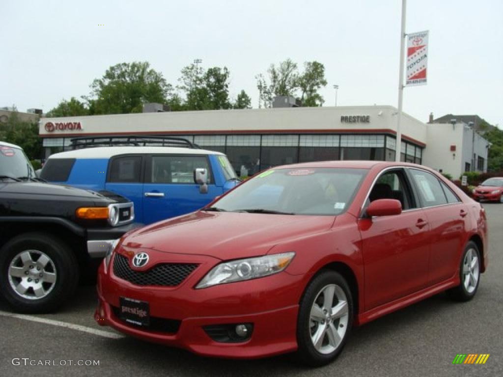 2010 Camry SE - Barcelona Red Metallic / Dark Charcoal photo #1