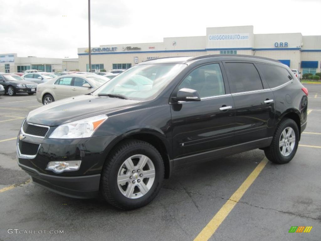 2010 Traverse LT - Black Granite Metallic / Dark Gray/Light Gray photo #1