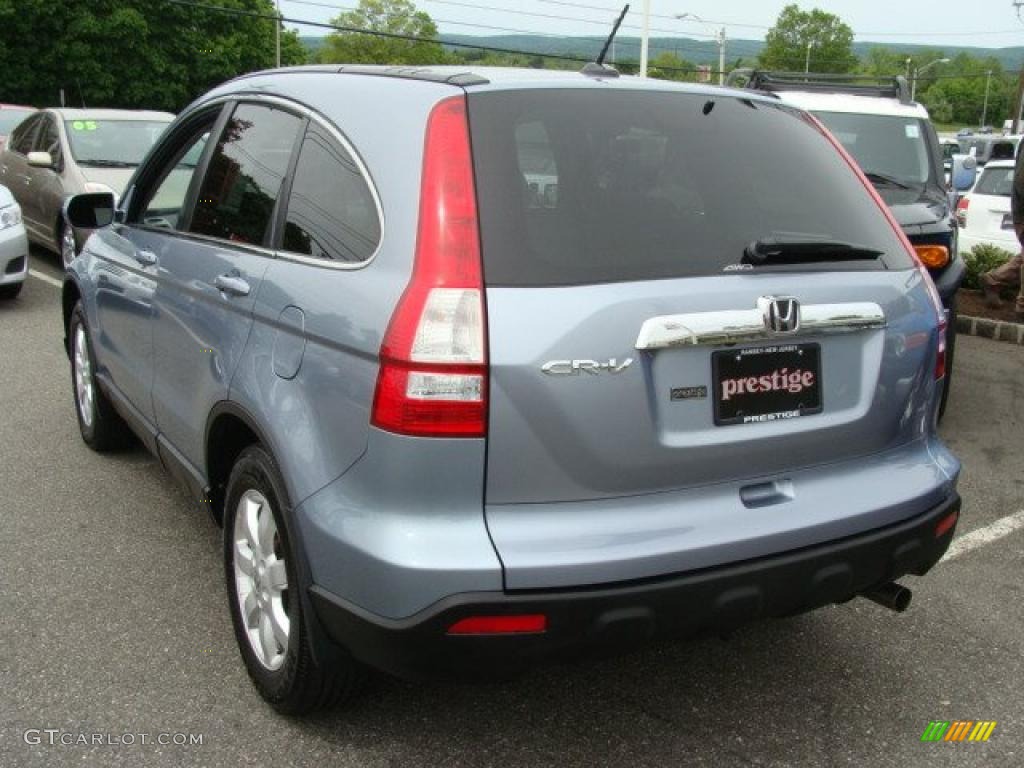 2007 CR-V EX-L 4WD - Glacier Blue Metallic / Gray photo #4