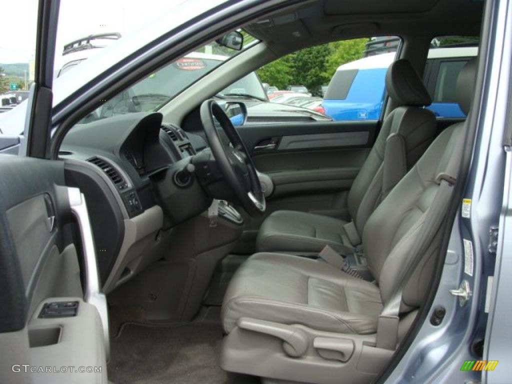 2007 CR-V EX-L 4WD - Glacier Blue Metallic / Gray photo #7