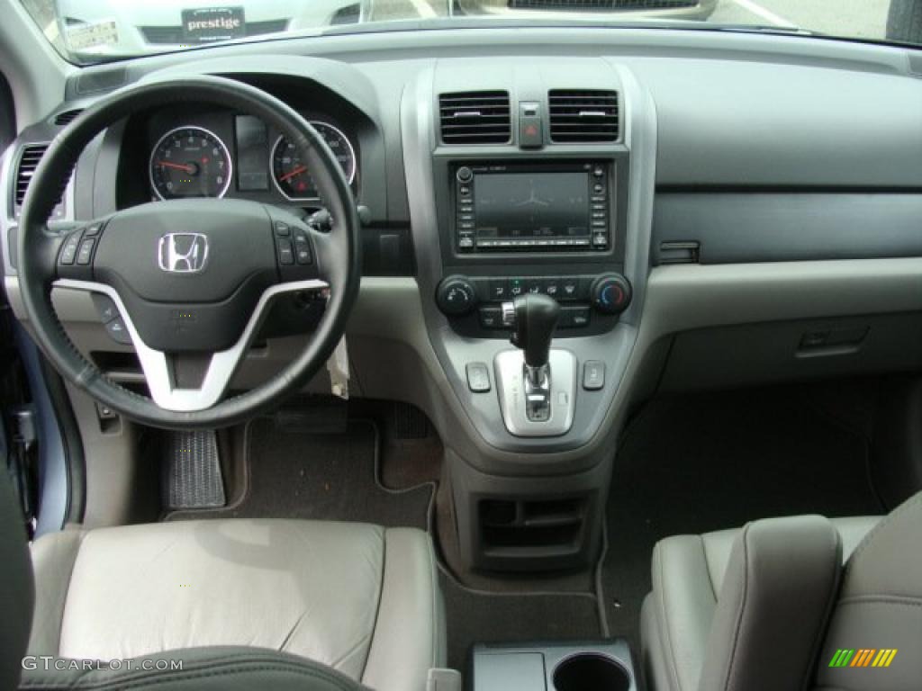 2007 CR-V EX-L 4WD - Glacier Blue Metallic / Gray photo #9