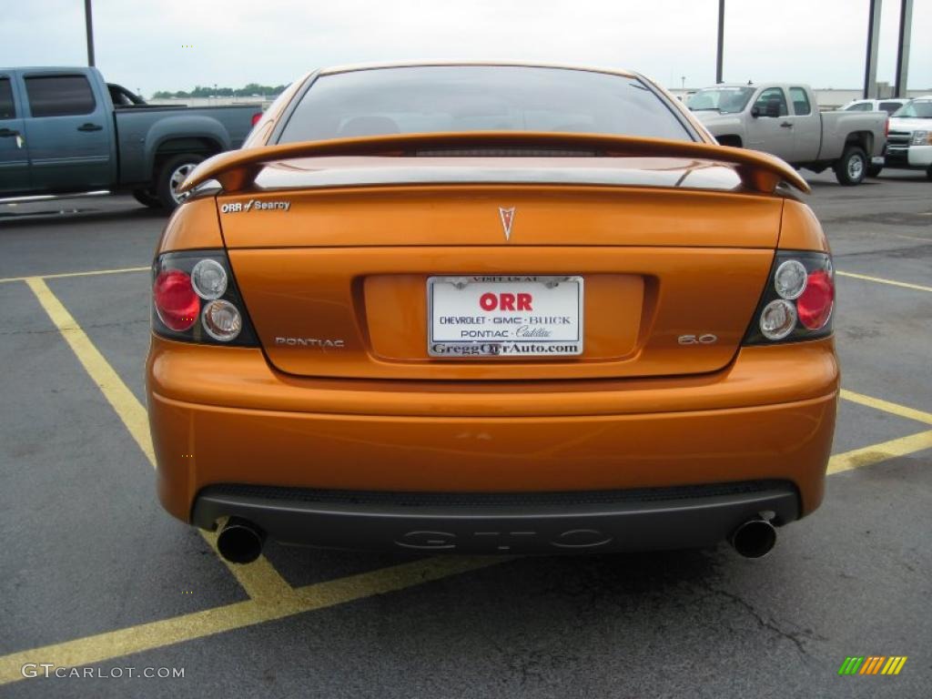 2006 GTO Coupe - Brazen Orange Metallic / Black photo #16