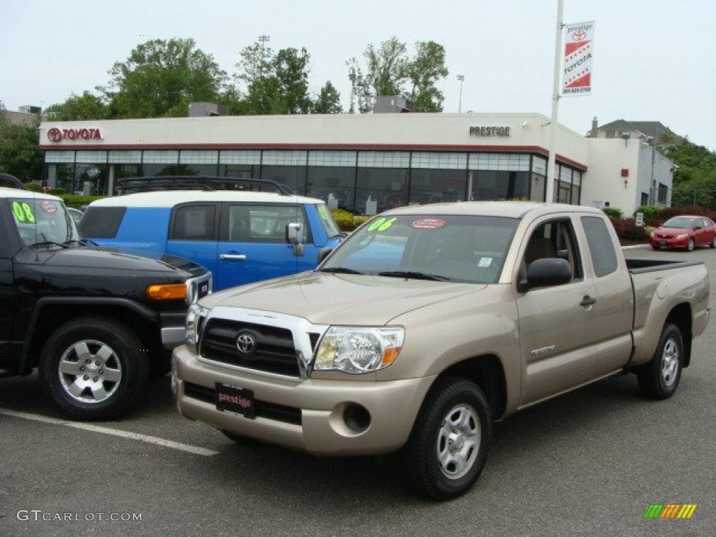 2006 Tacoma Access Cab - Desert Sand Mica / Taupe photo #1