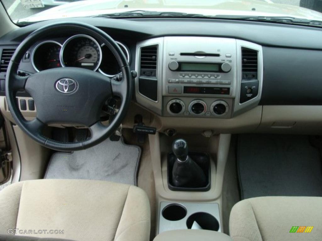 2006 Toyota Tacoma Access Cab Taupe Dashboard Photo #29931281