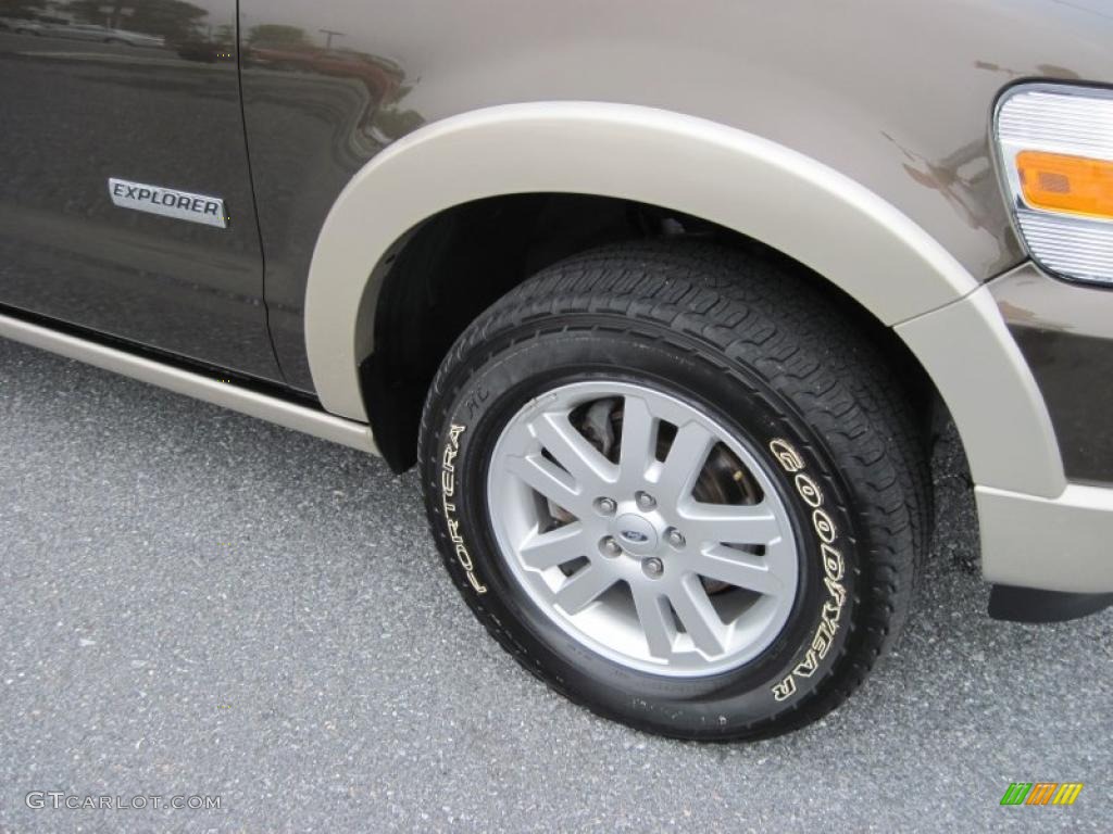 2008 Explorer Eddie Bauer 4x4 - Stone Green Metallic / Camel photo #4