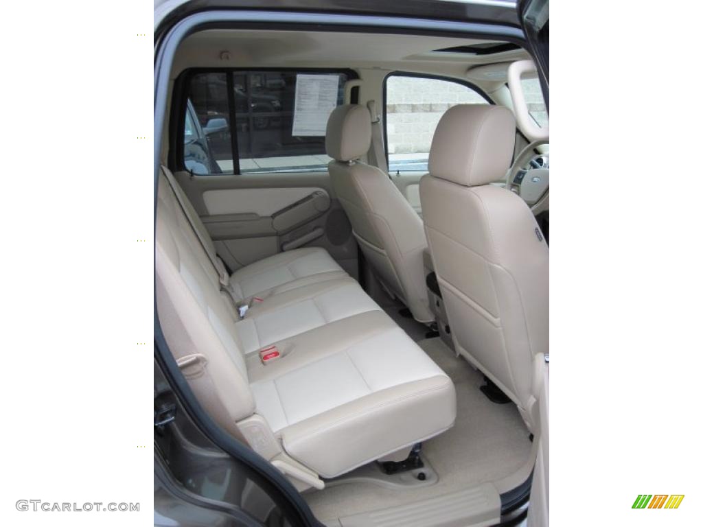 2008 Explorer Eddie Bauer 4x4 - Stone Green Metallic / Camel photo #7