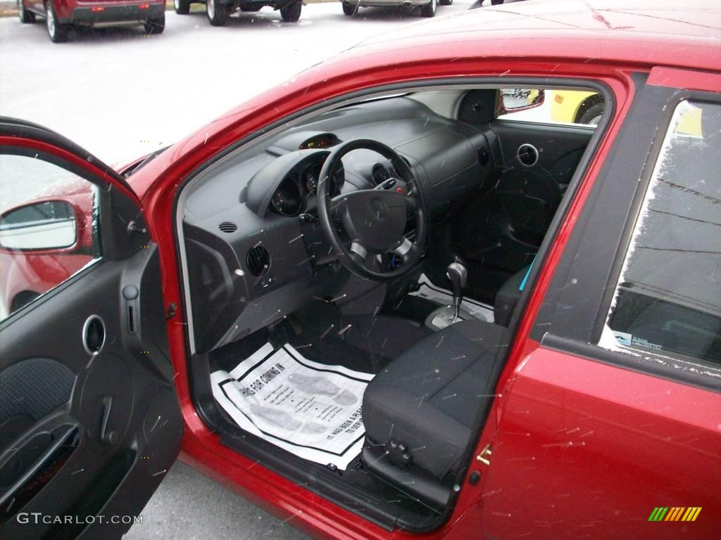 2007 Aveo 5 LS Hatchback - Sport Red / Charcoal Black photo #5
