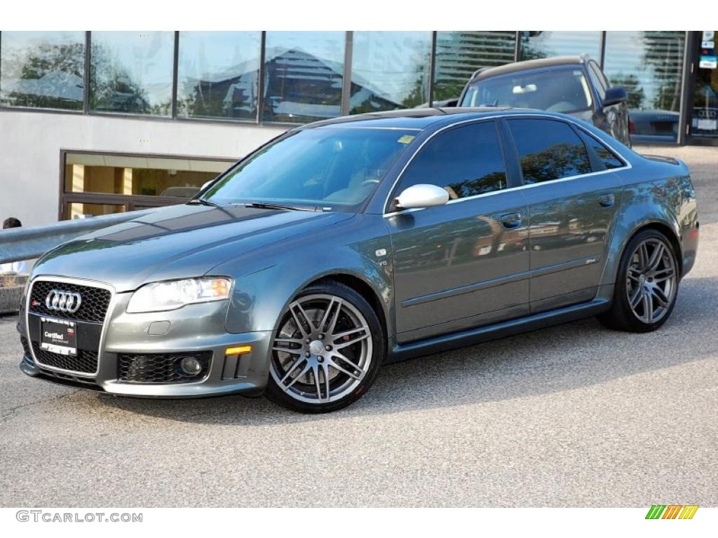 2007 RS4 4.2 quattro Sedan - Daytona Grey Pearl Effect / Black photo #2