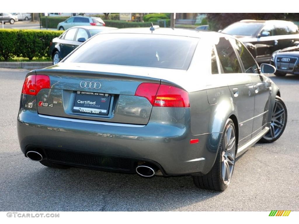 2007 RS4 4.2 quattro Sedan - Daytona Grey Pearl Effect / Black photo #4