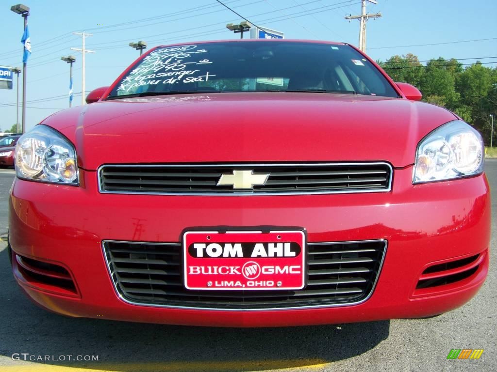 2008 Impala LS - Precision Red / Ebony Black photo #2