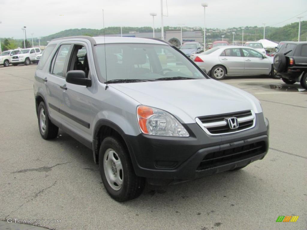 2003 CR-V LX 4WD - Satin Silver Metallic / Black photo #8
