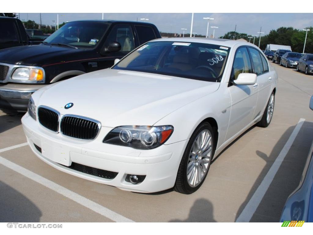 2008 7 Series 750i Sedan - Alpine White / Cream Beige photo #1