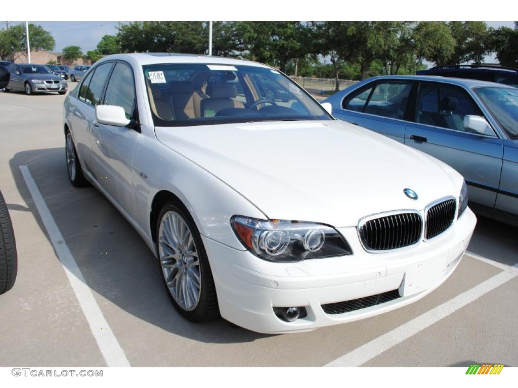 2008 7 Series 750i Sedan - Alpine White / Cream Beige photo #3
