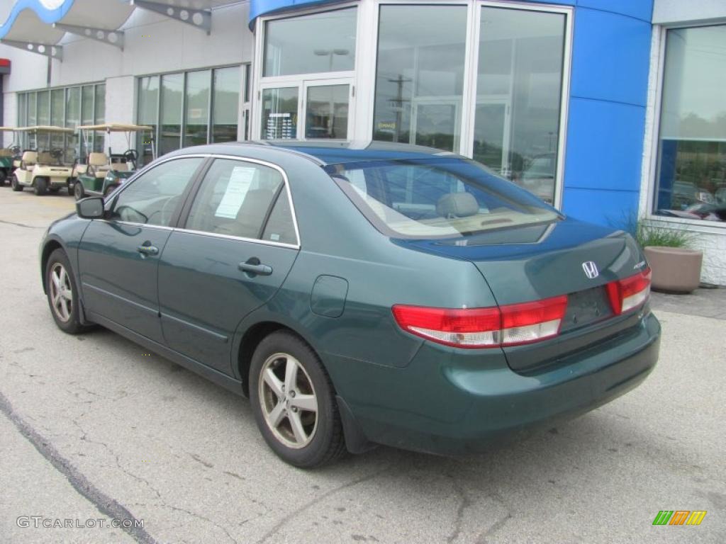 2003 Accord EX-L Sedan - Noble Green Pearl / Ivory photo #5