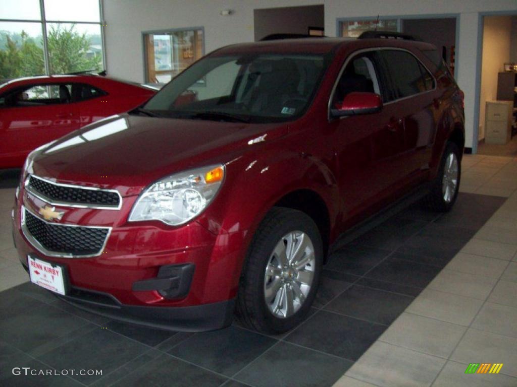 2010 Equinox LT AWD - Cardinal Red Metallic / Jet Black photo #2