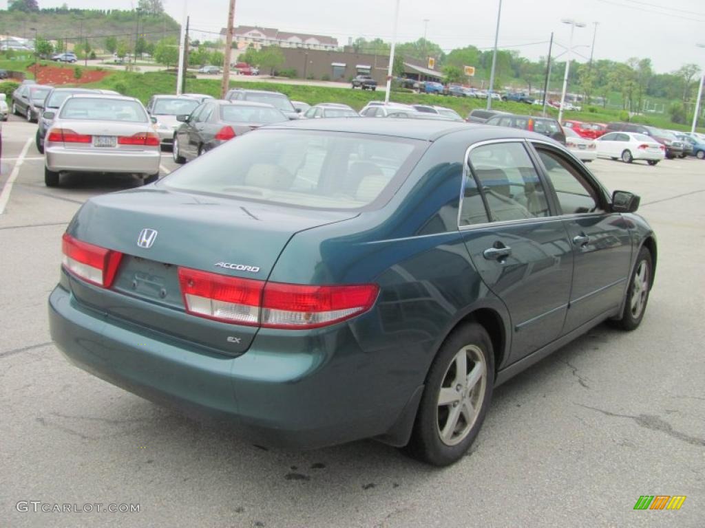2003 Accord EX-L Sedan - Noble Green Pearl / Ivory photo #7