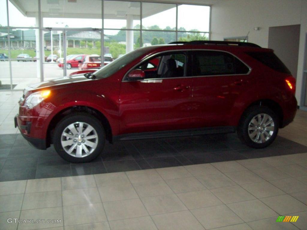 2010 Equinox LT AWD - Cardinal Red Metallic / Jet Black photo #6