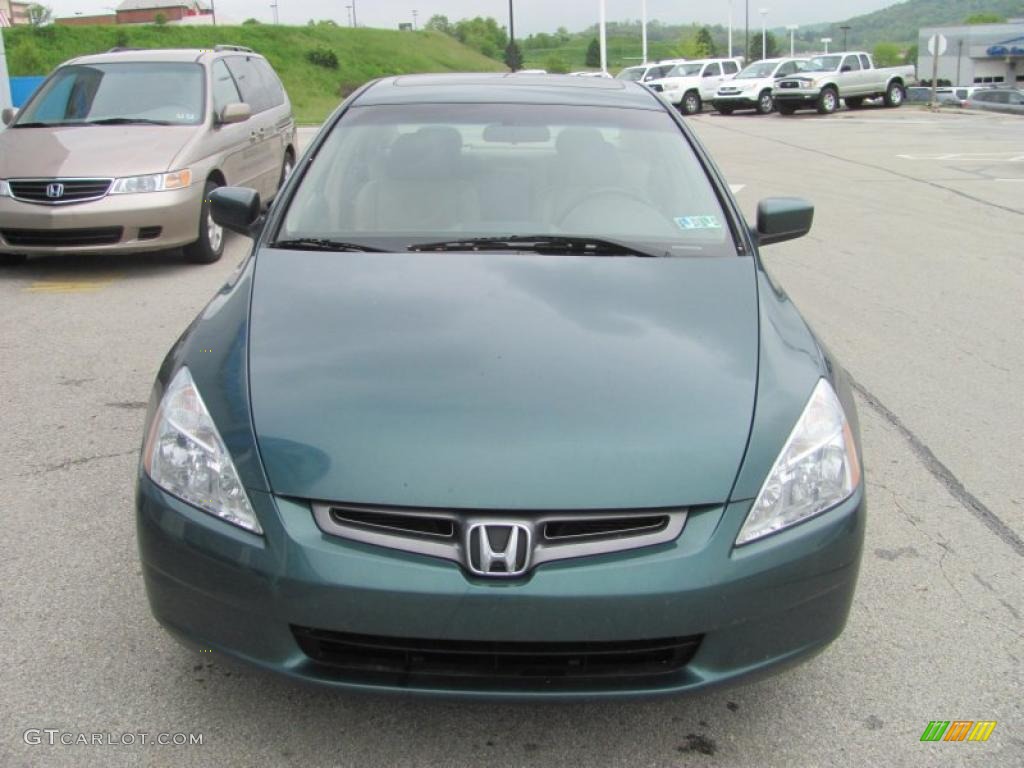 2003 Accord EX-L Sedan - Noble Green Pearl / Ivory photo #9