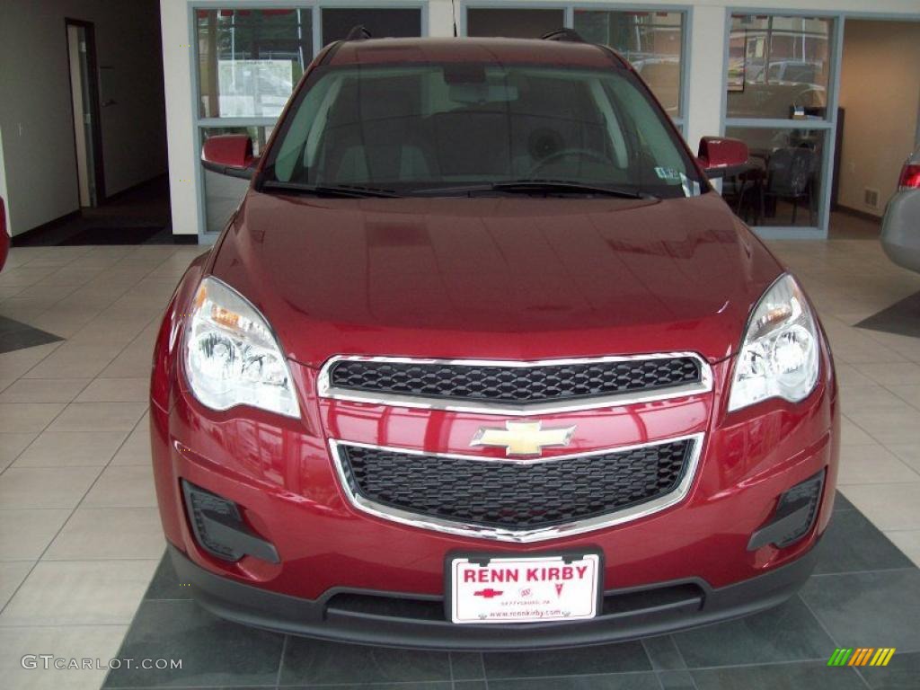 2010 Equinox LT AWD - Cardinal Red Metallic / Jet Black photo #11