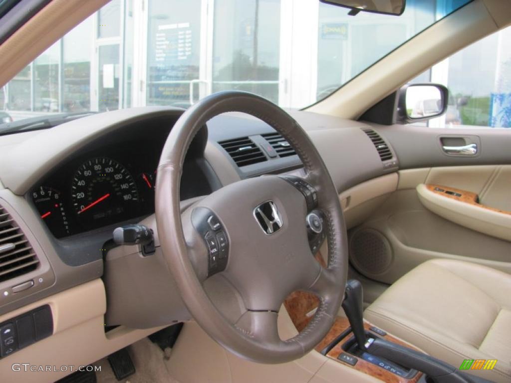 2003 Accord EX-L Sedan - Noble Green Pearl / Ivory photo #11