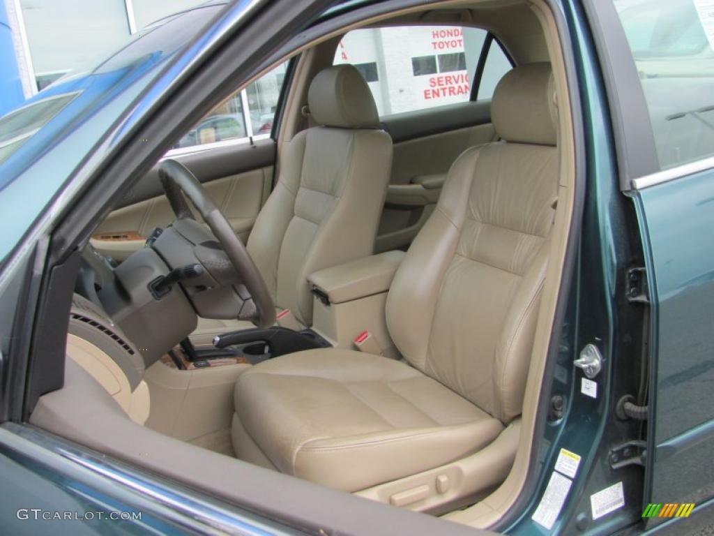 2003 Accord EX-L Sedan - Noble Green Pearl / Ivory photo #14