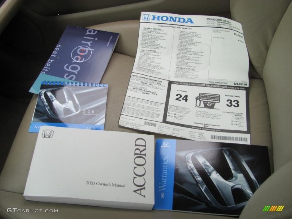 2003 Accord EX-L Sedan - Noble Green Pearl / Ivory photo #18