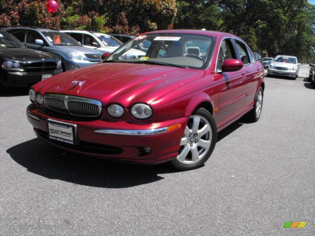2004 X-Type 3.0 - Salsa Red / Champagne photo #1