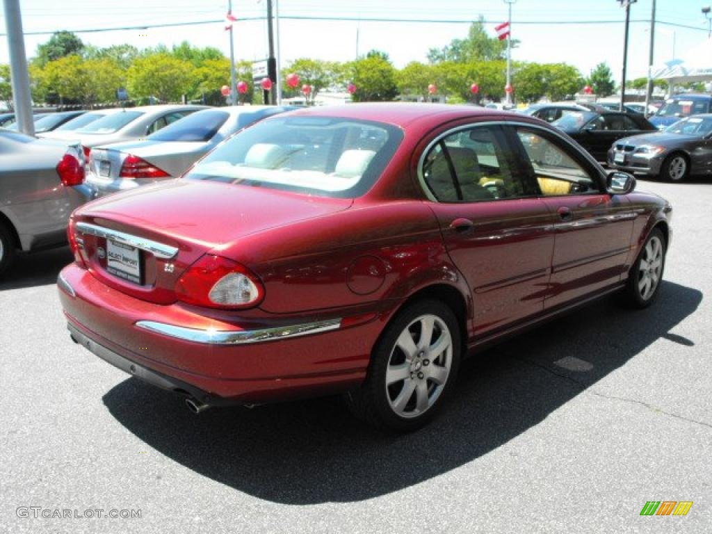 2004 X-Type 3.0 - Salsa Red / Champagne photo #4