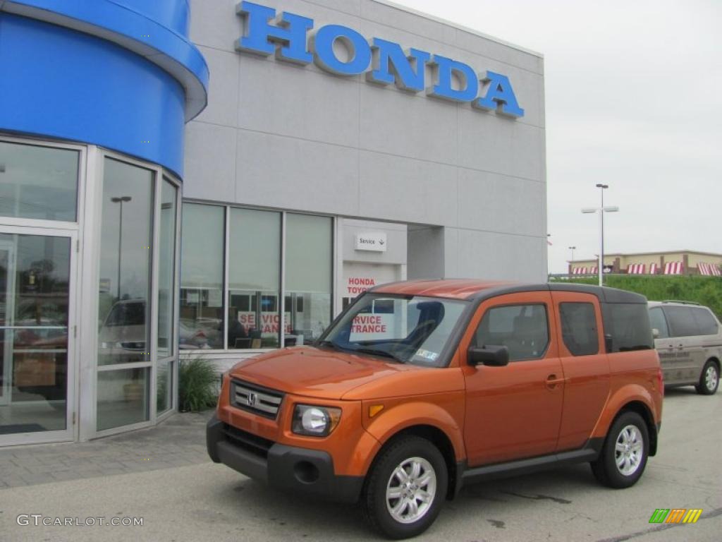 2008 Tangerine Orange Metallic Honda Element EX AWD 29899581 Photo 12