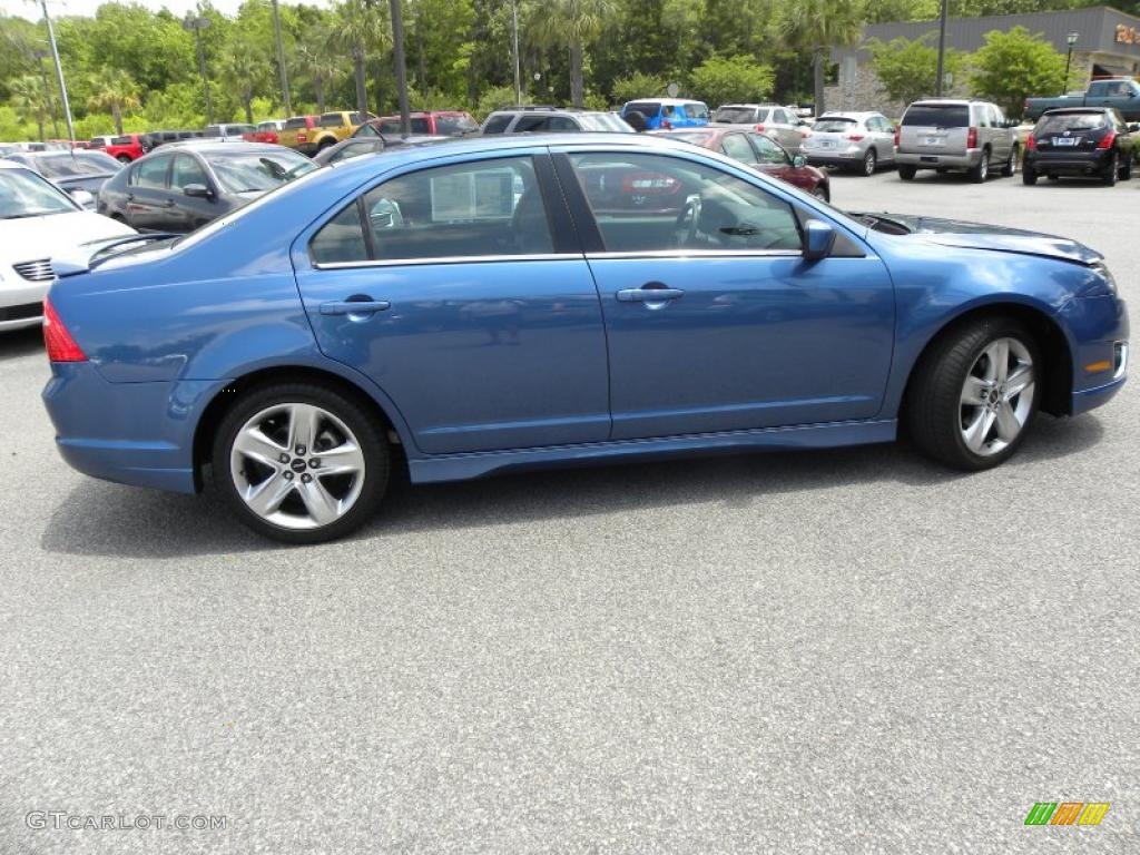 2010 Fusion Sport - Sport Blue Metallic / Charcoal Black/Sport Black photo #13