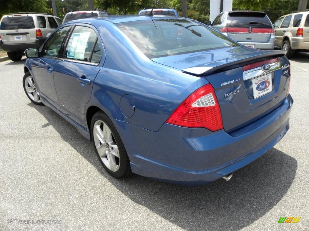 2010 Fusion Sport - Sport Blue Metallic / Charcoal Black/Sport Black photo #16