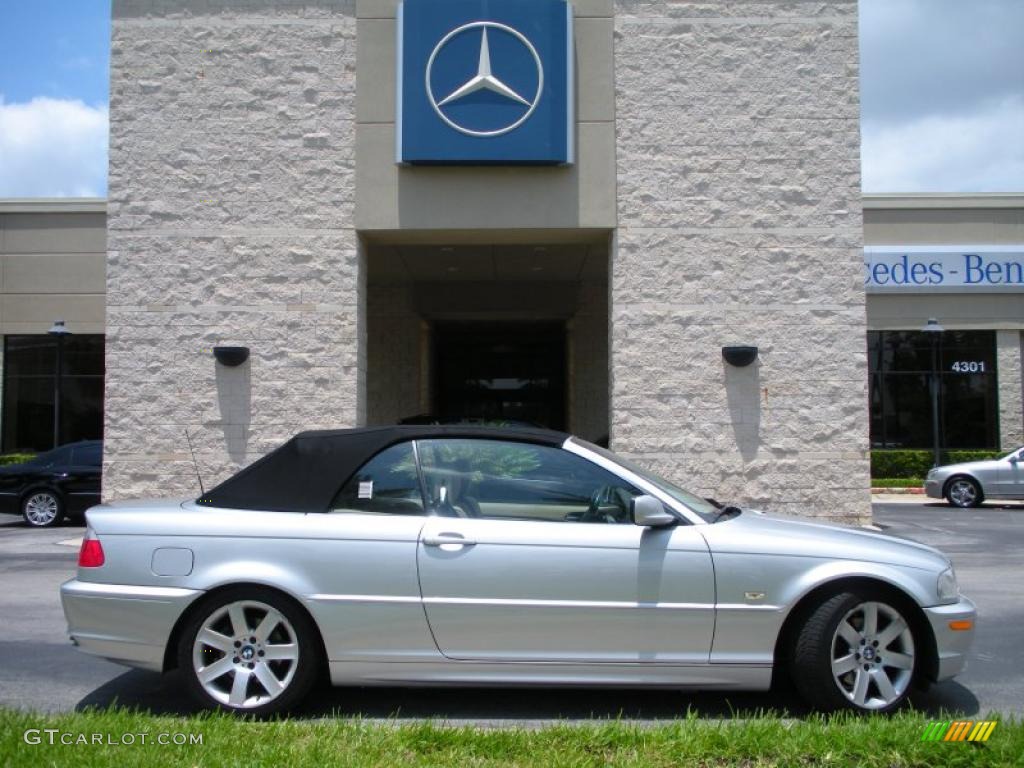 2002 3 Series 325i Convertible - Titanium Silver Metallic / Sand photo #5