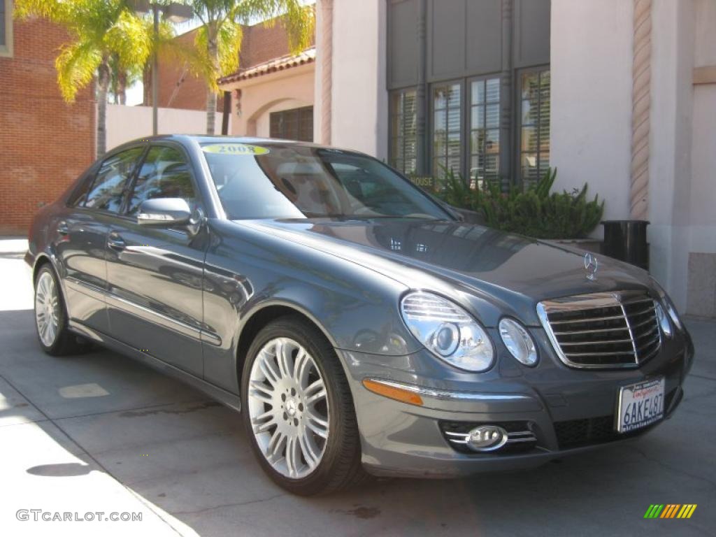 2008 E 350 Sedan - Flint Grey Metallic / Black photo #1