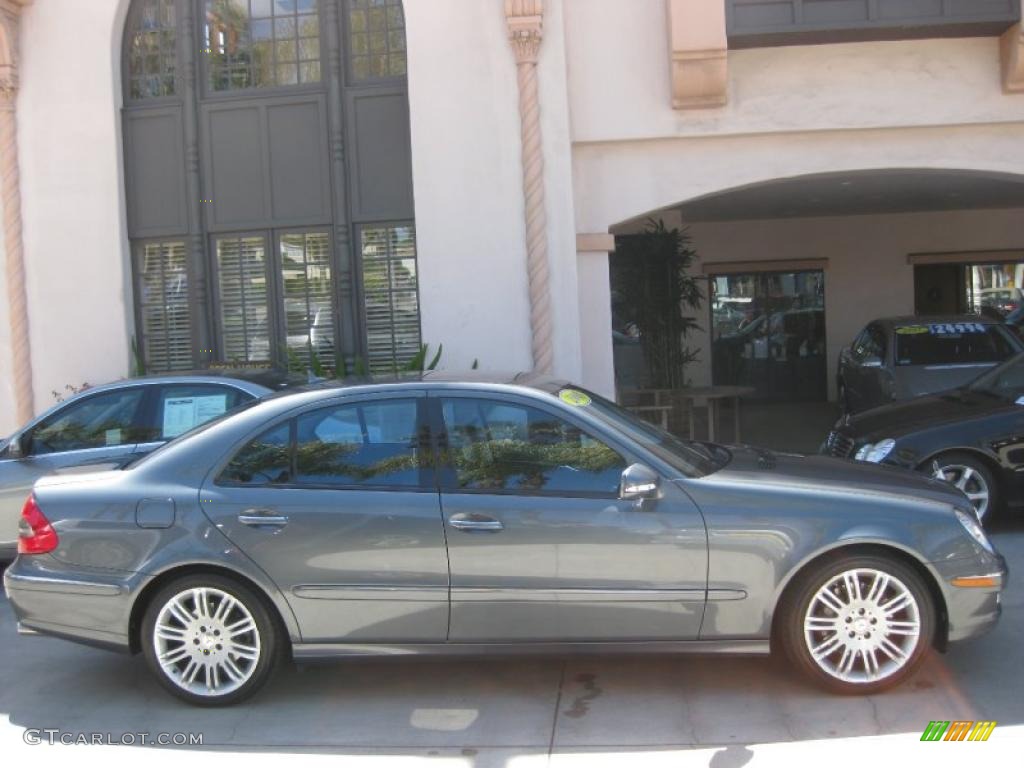 2008 E 350 Sedan - Flint Grey Metallic / Black photo #2