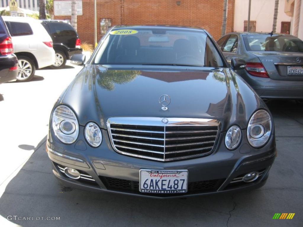 2008 E 350 Sedan - Flint Grey Metallic / Black photo #6