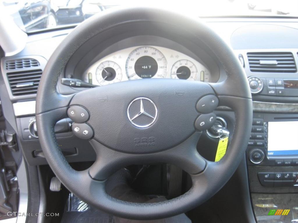 2008 E 350 Sedan - Flint Grey Metallic / Black photo #16