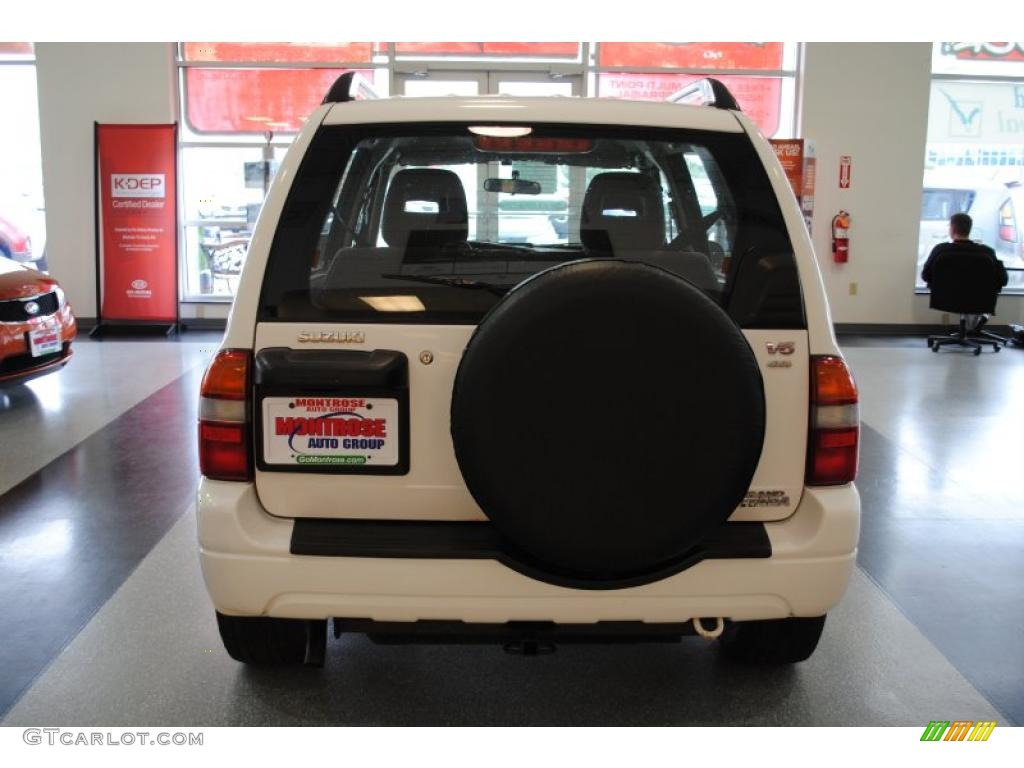 2001 Grand Vitara JLX 4x4 - Polar White / Gray photo #6