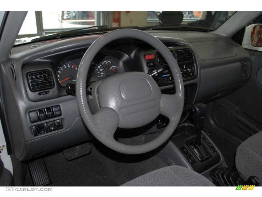 2001 Grand Vitara JLX 4x4 - Polar White / Gray photo #14