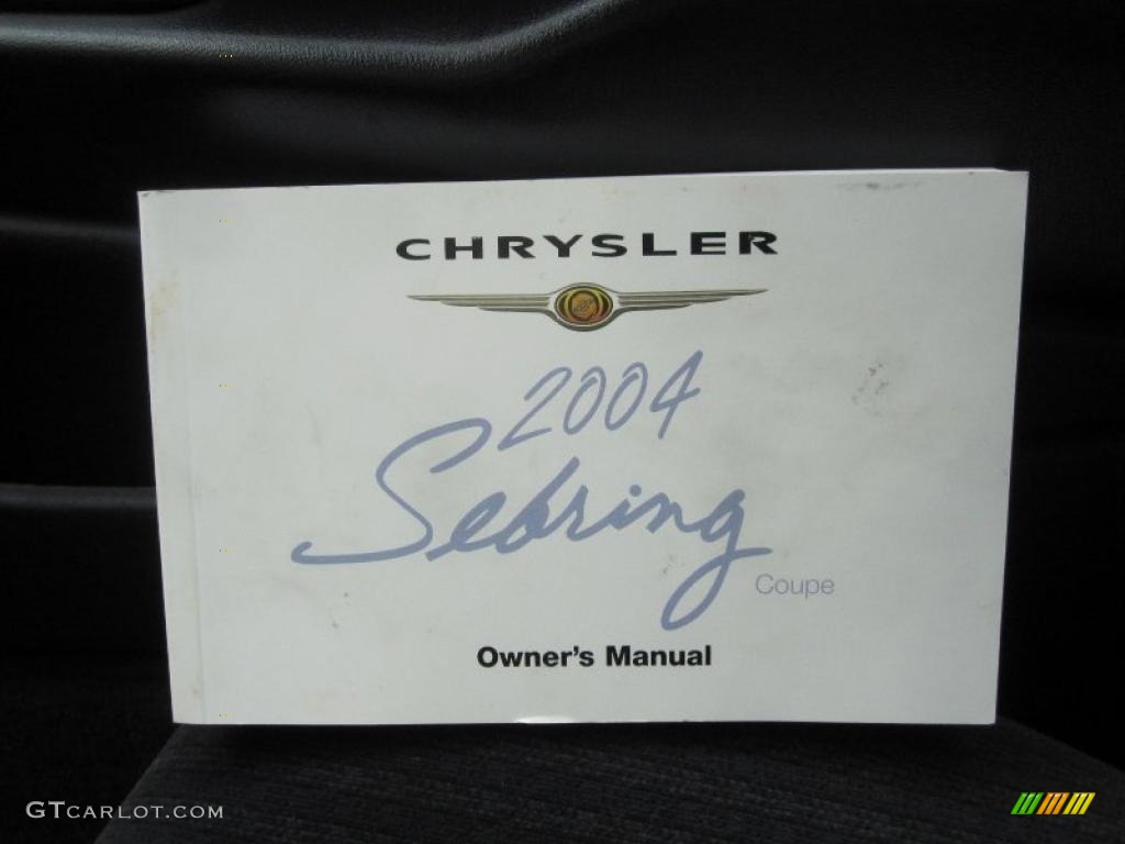 2004 Sebring Coupe - Bright Silver Metallic / Dark Slate Gray photo #8