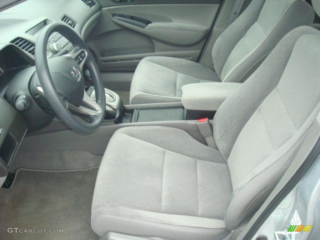 2009 Civic EX Sedan - Alabaster Silver Metallic / Gray photo #10