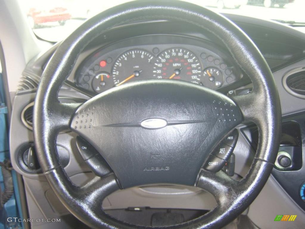 2001 Focus SE Sedan - Malibu Blue Metallic / Medium Graphite Grey photo #12