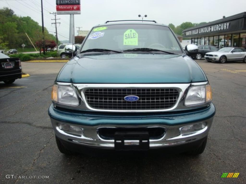 1997 Expedition XLT 4x4 - Pacific Green Metallic / Medium Prairie Tan photo #6
