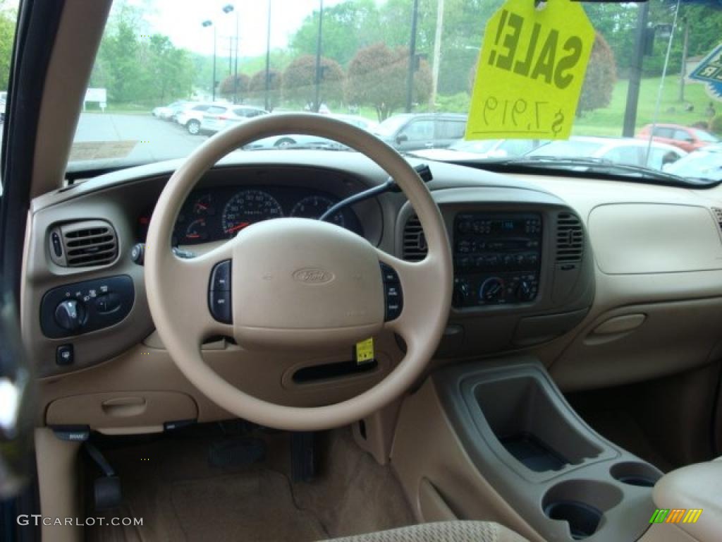 1997 Expedition XLT 4x4 - Pacific Green Metallic / Medium Prairie Tan photo #10