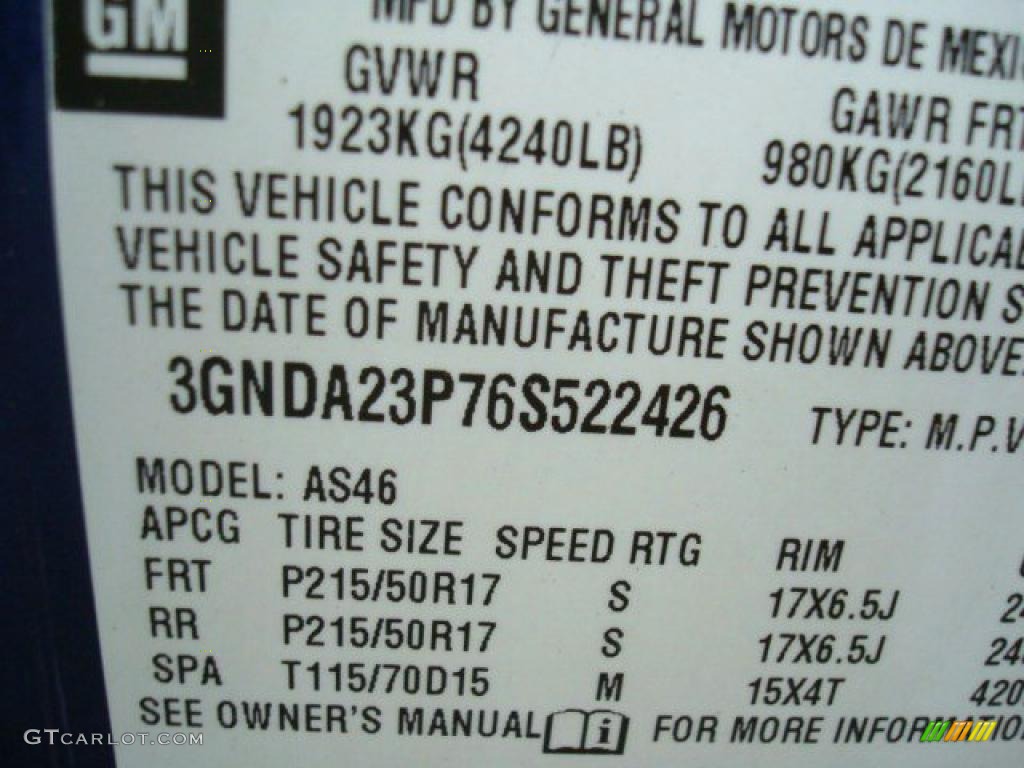 2006 HHR LT - Daytona Blue Metallic / Cashmere Beige photo #25