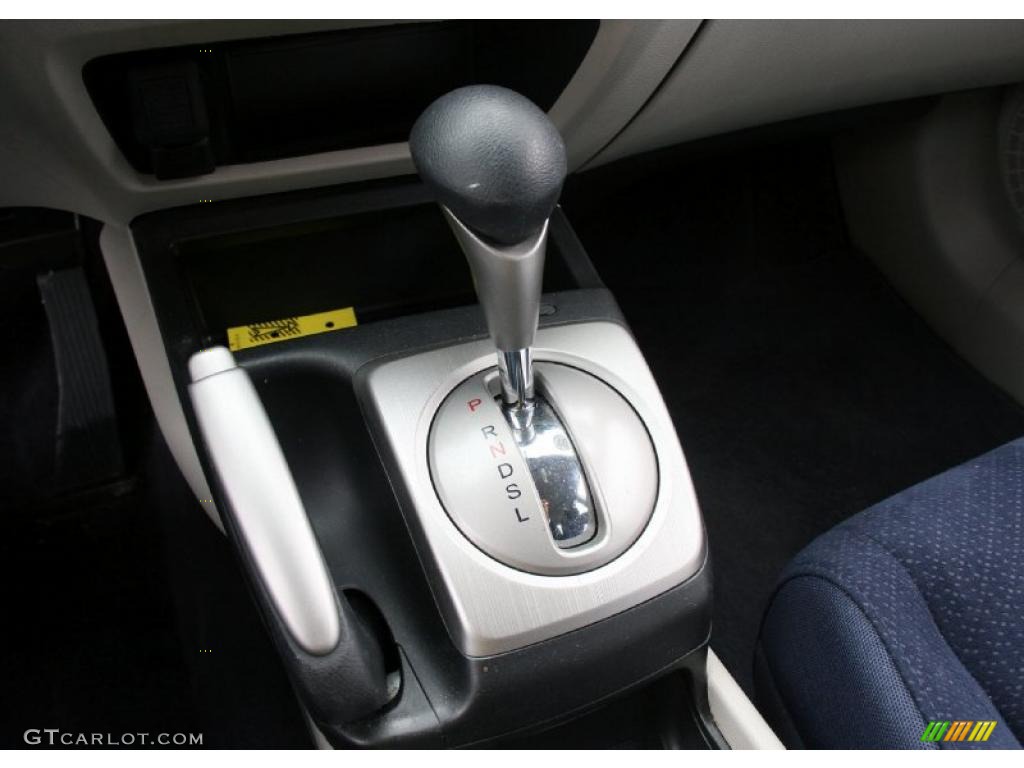 2007 Civic Hybrid Sedan - Alabaster Silver Metallic / Blue photo #25