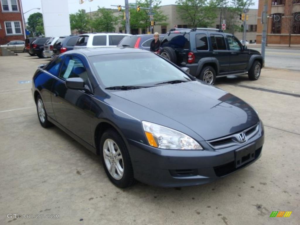 2007 Accord EX Coupe - Graphite Pearl / Gray photo #6