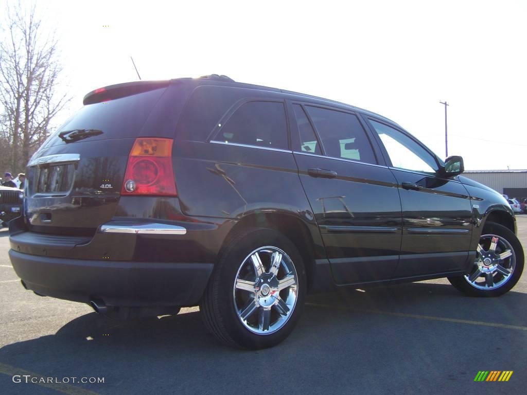 2007 Pacifica Signature Series - Brilliant Black / Pastel Slate Gray photo #4