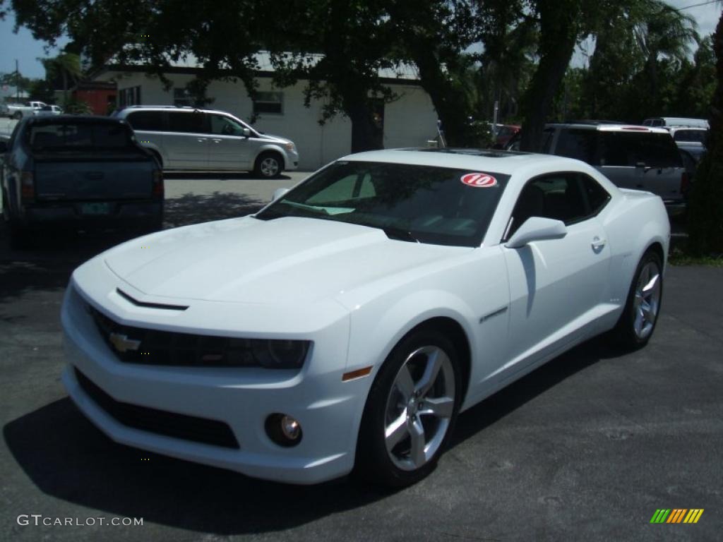 2010 Camaro SS/RS Coupe - Summit White / Beige photo #1